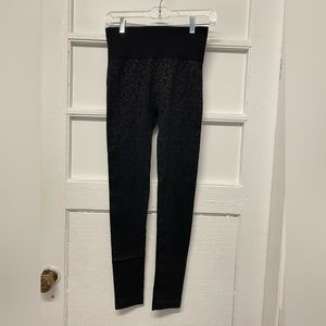 Leggings high- waisted leopard mesh women’s size Large wonderby